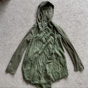 Army Green Buttom Jacket- Free People